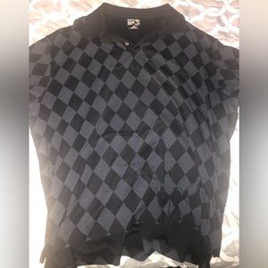 ST JOHNS BAY 4XLT Jacquard Polo.   Poly / Cotton blend   SS Quick Dri.  Worn 2x